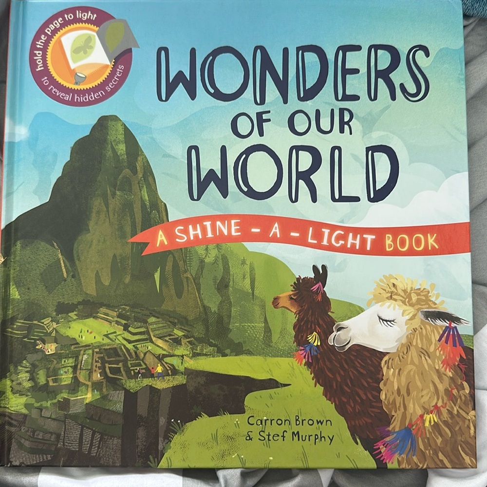 NEW Usborne Shine a Light Wonders Of Our World Picture Book
